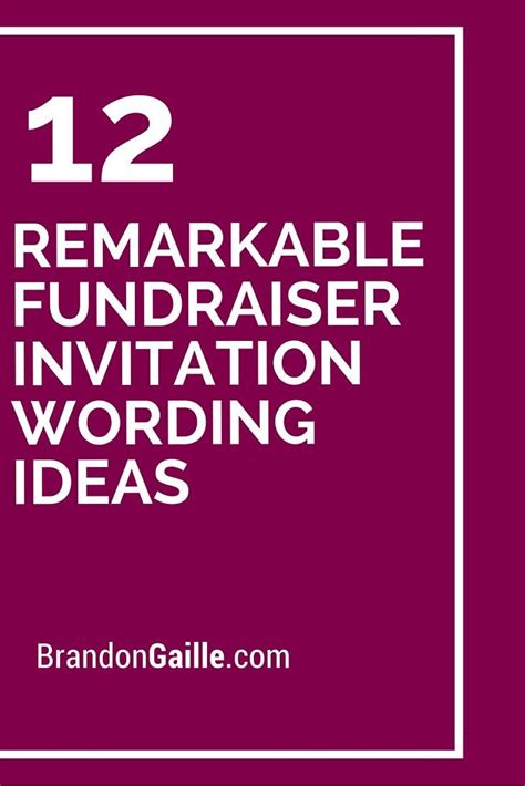 wording for fundraising event|12 Remarkable Fundraiser Invitation Wording Ideas.